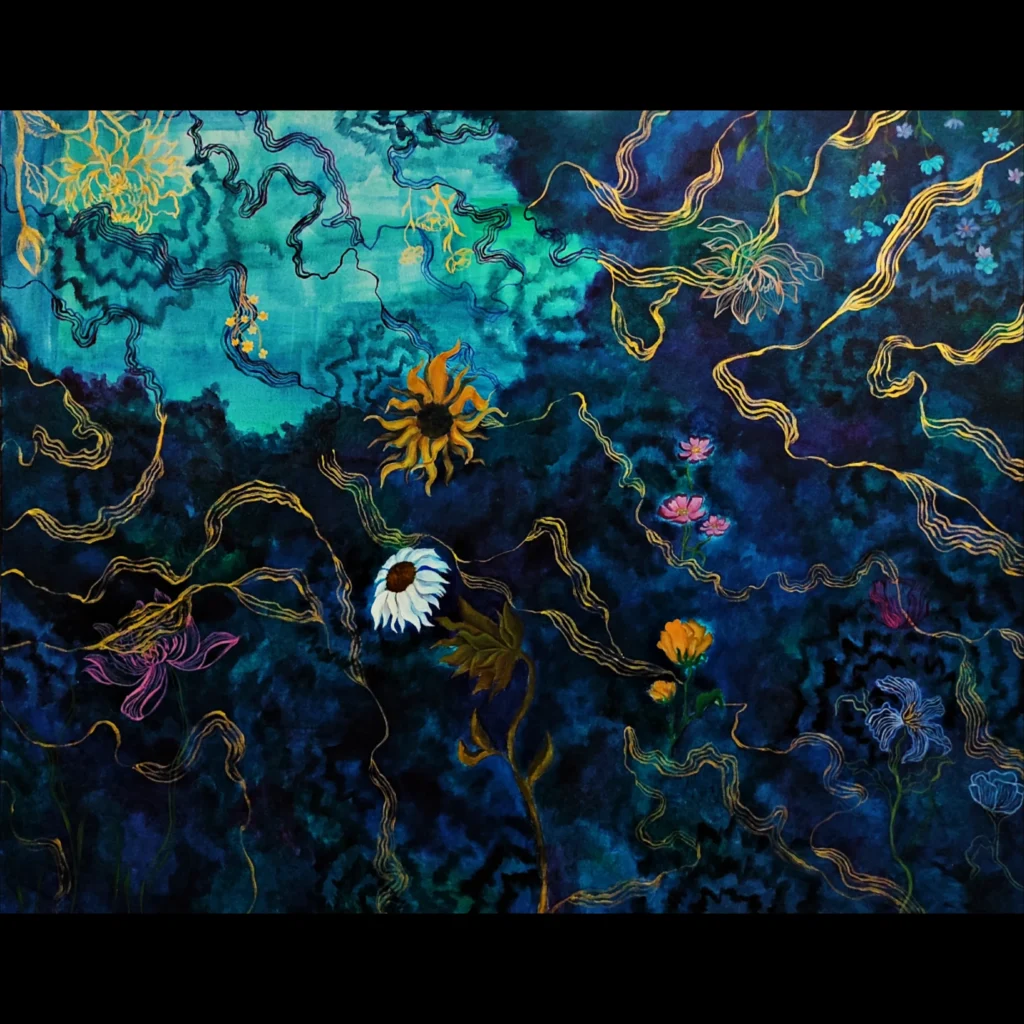 Galaxy of flowers by Nishkala Polamarasetty