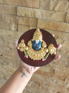 Venkateshwara swamy mdf clay art