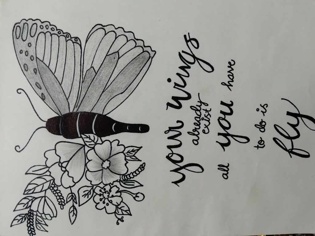 Your wings already exist all you have to do is fly by Riya