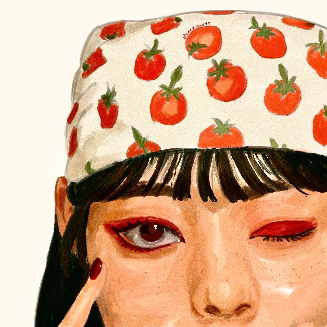 A little too red