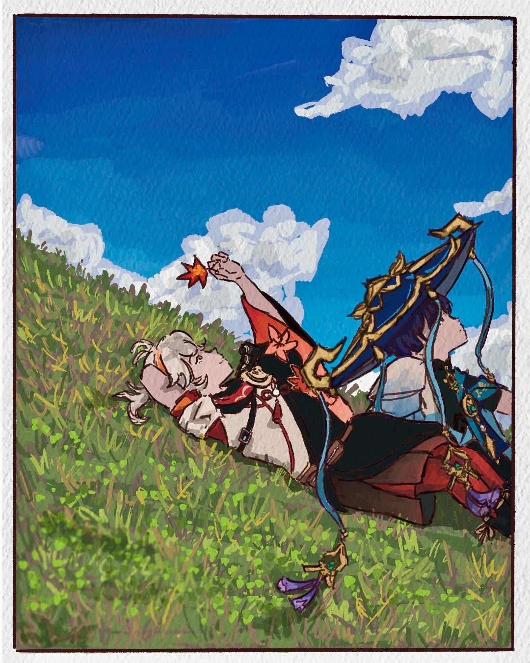 Kazuha and Wanderer