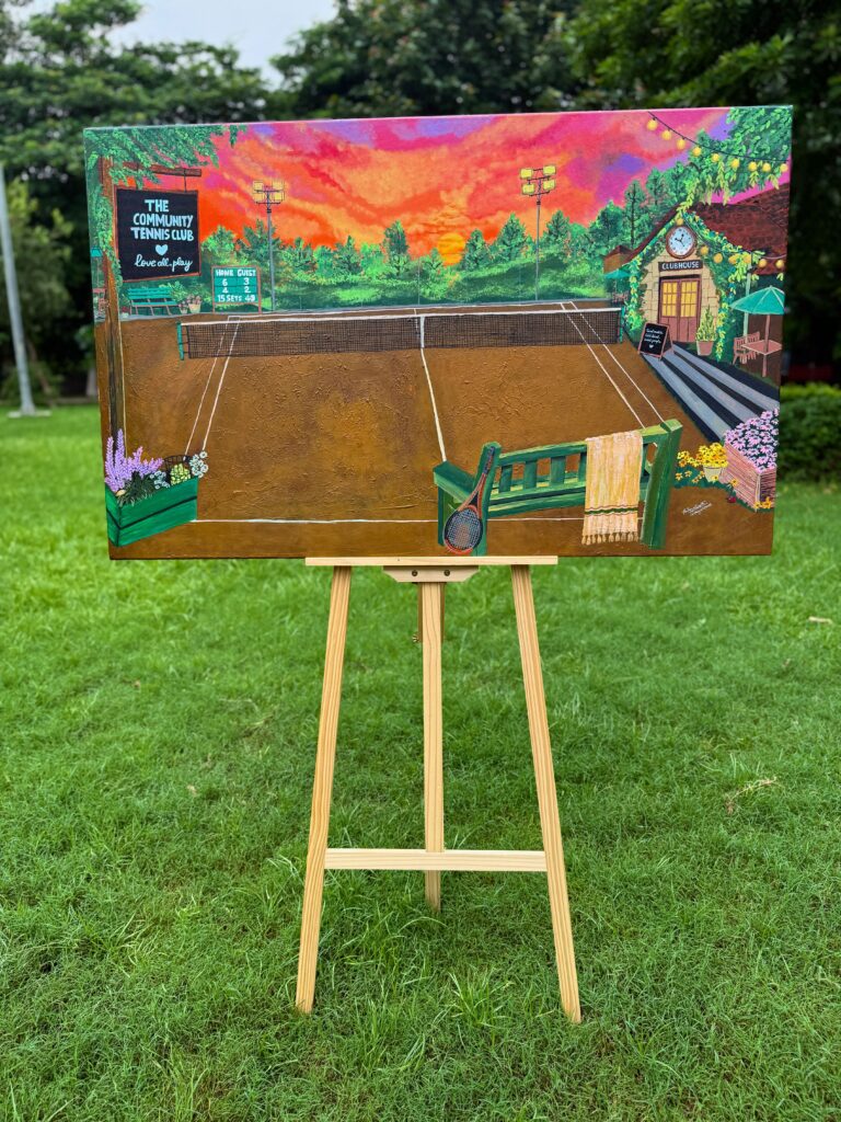 The community tennis club by Parigya Gupta (Little Creative Bug)