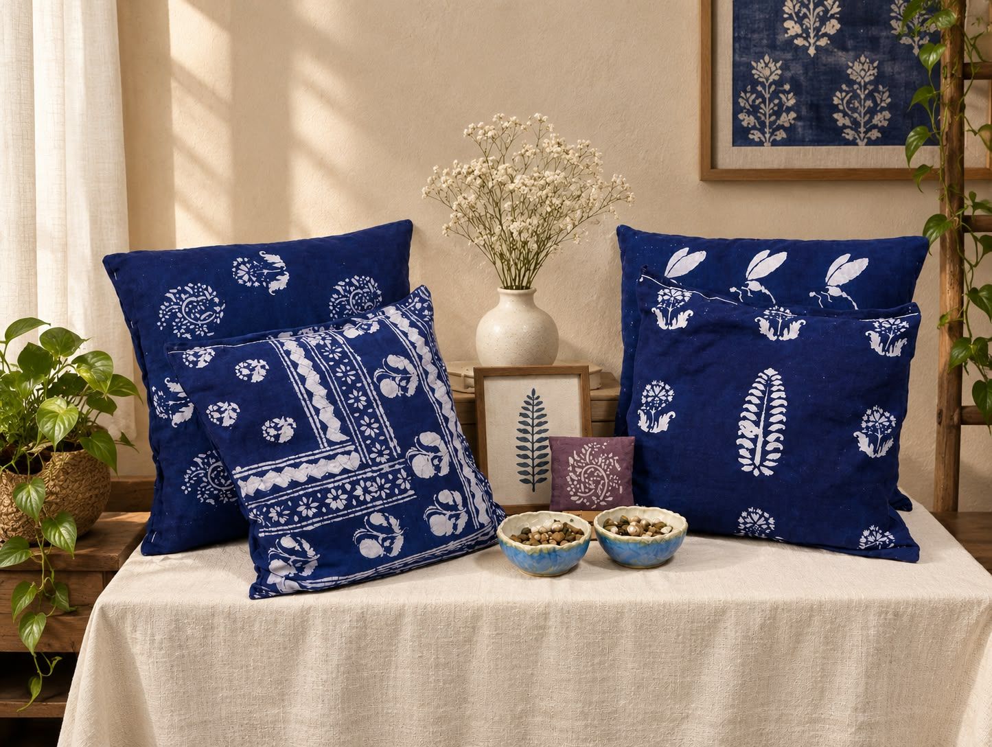 Dabu cushion cover