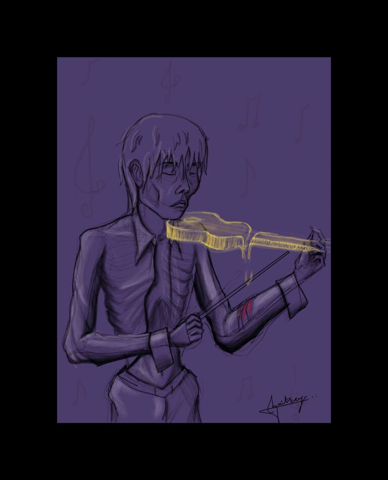 The violinist by Maitrey Ayare