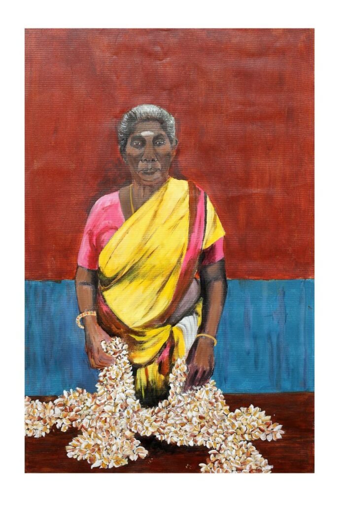 Flower seller by Ranjini A M