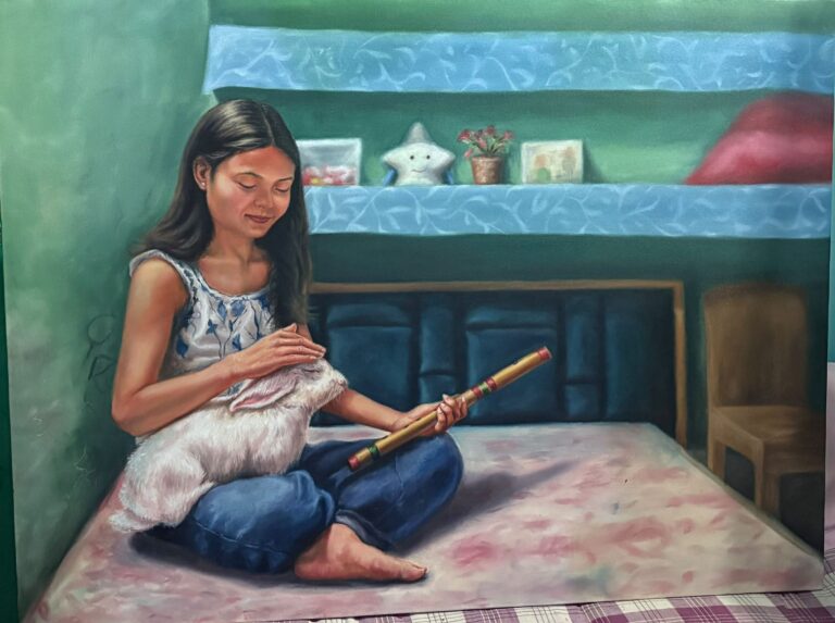 A moment with my flute by Deepak